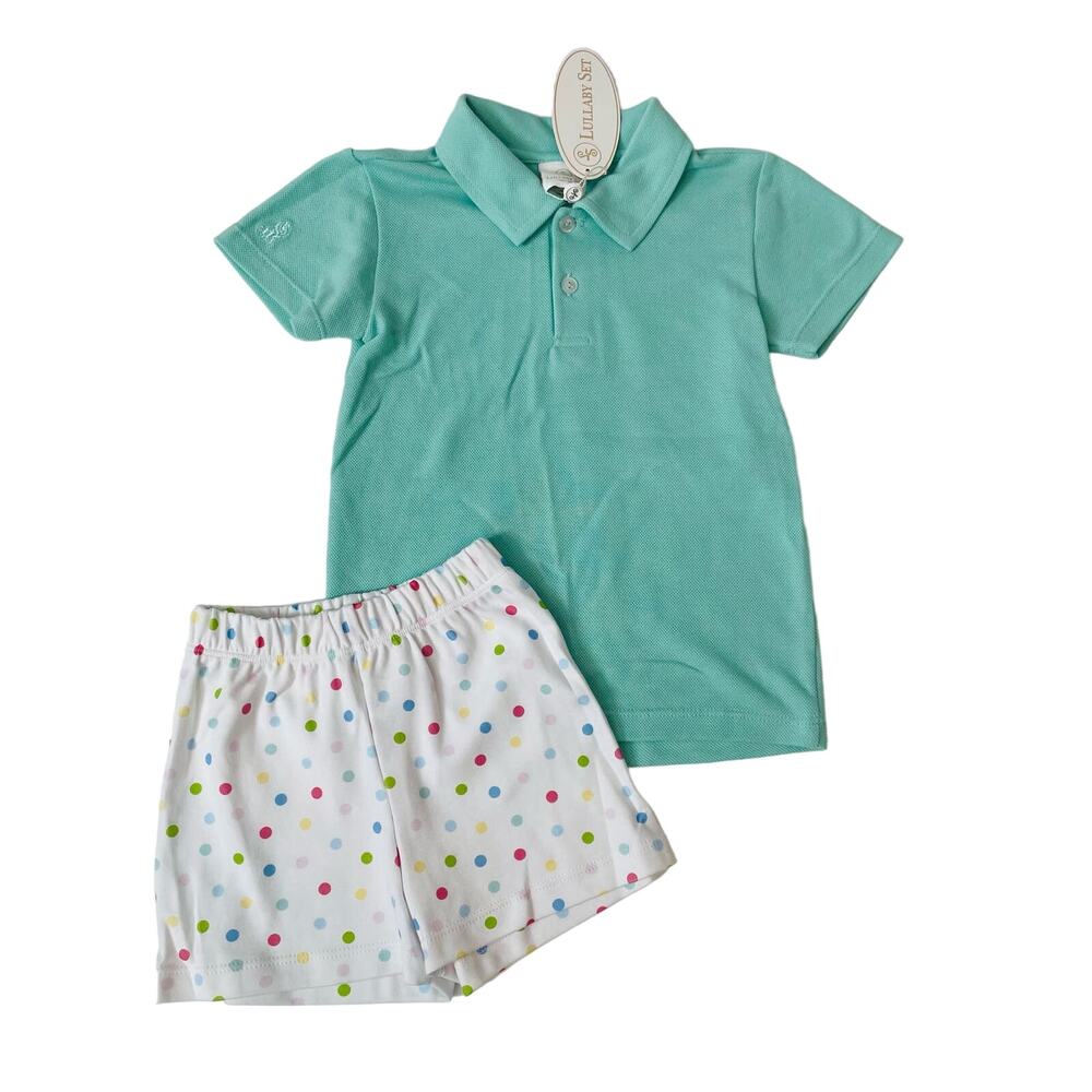 NWT Lullaby Set Size 12M Polka Dot Parker Set